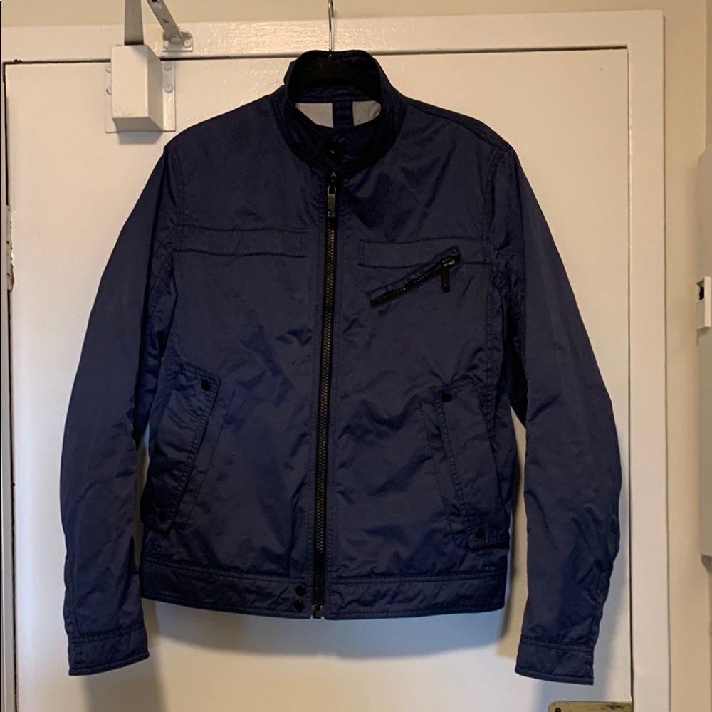 Hugo Orange bomber  Men's Blue Jacket